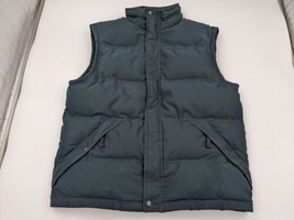 Eddie Bauer EB 650 Goose Down Puffer Vest Men&#39;s Size Large Outdoor Gray-... - $35.78