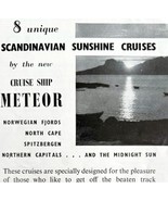 Scandinavian Sunshine Cruises 1955 Advertisement UK Import Bergen Line D... - £15.84 GBP