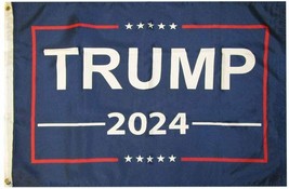 2 President Donald Trump 2024 M A G A USA DBL Sided Knit Nylon 12"X18" CAR FLAG  - $36.00