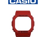 CASIO G-SHOCK Watch Band Bezel Shell DW-5600P-4 DW-5600DA-4 RED Rubber C... - $31.95