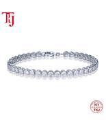 222222=5A Cubic Zirconia Tennis Silver Bracelet of Trendolla - $531.90 CAD+