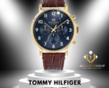 Tommy Hilfiger Montre à quartz pour homme avec cadran bleu et bracelet e... - £95.92 GBP