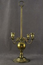 Vintage Brass Metalware Four Arm 4 Light Centerpiece Candlestick Candle ... - £52.39 GBP