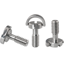 3PCS 1/4-20 Thread D-Ring Stainless Steel Camera Fixing Screws, D Shaft Quick Re - £10.70 GBP