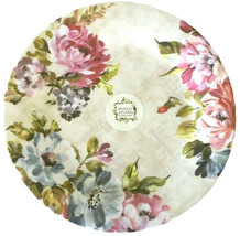 Shabby Chic Floral Melamine 10&quot; Dinner Plates Set of 4 Cottage Petal and... - £24.69 GBP