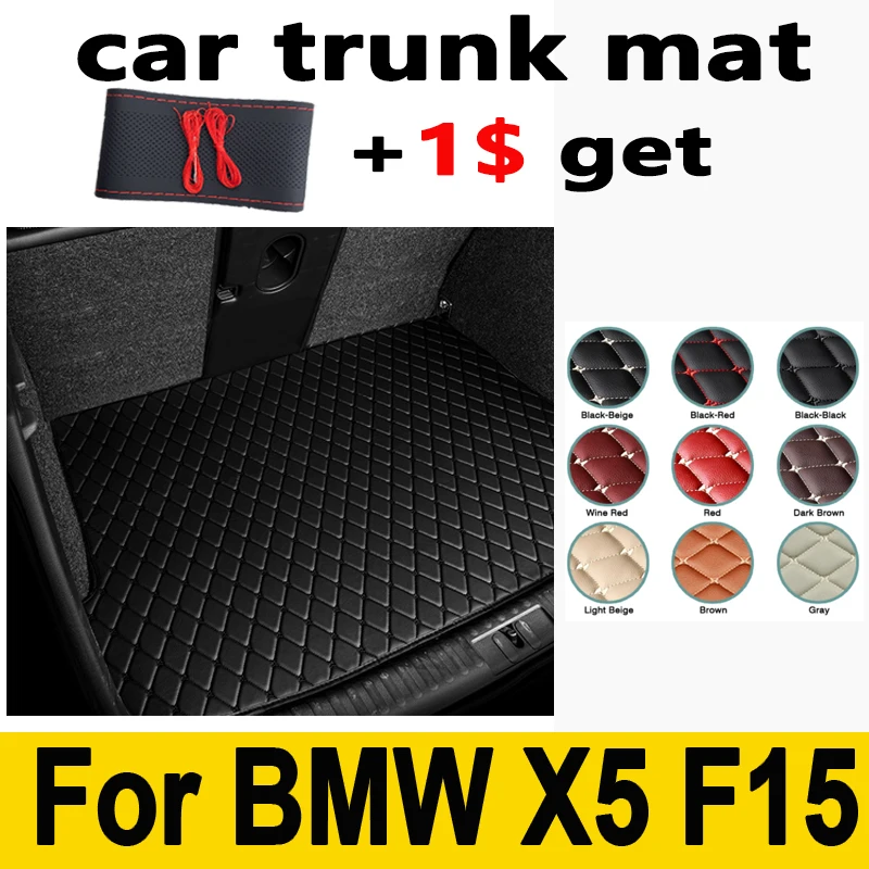 Car trunk mat for BMW X5 F15 Five seats 2014 2015 2016 2017 2018 cargo liner - $42.06