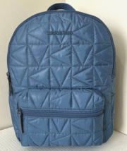 New Michael Kors Winnie Medium Backpack Quilted Nylon Dark Chambray / Du... - £89.42 GBP