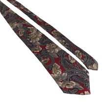 Geoffrey Beene Floral Men Necktie Tie Designer Accessory Work Office Dad Gift - £22.16 GBP