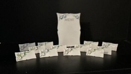 MCM La Fleur Floral Ceramic Menu Board  W/ 12 Place Cards Set Japan **re... - $591.81 MXN
