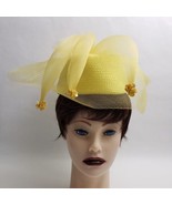Vintage UnBranded Womens Church Hat Yellow - £38.62 GBP
