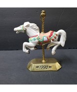 Tobin Fraley Hallmark Porcelain Carousel Horse Brass Pole Figurine Vinta... - £12.58 GBP