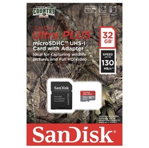Sandisk Ultra Plus 32 GB 130 MB/s Memory SD Card Game Camera - £10.87 GBP