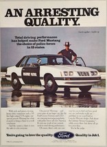1984 Print Ad Ford Mustang Highway Patrol Car with 5 Liter High Output Engine - £13.86 GBP