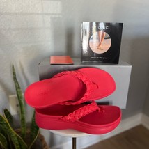 VIONIC Kenji Platform Sandal, ORTHOPEDIC COMFORT, Size 8.5, Poppy/Pink, NWT - £57.78 GBP