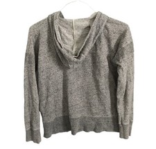 MADEWELL Womens Sweatshirt Gray SURF BREEZE Hoodie Zip Front Pockets Sz ... - £9.73 GBP