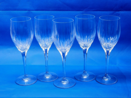 Gorgeous Mikasa Arctic Lights 9” Wine Water Beverage Glasses - Mint Set Of 5 - £139.84 GBP