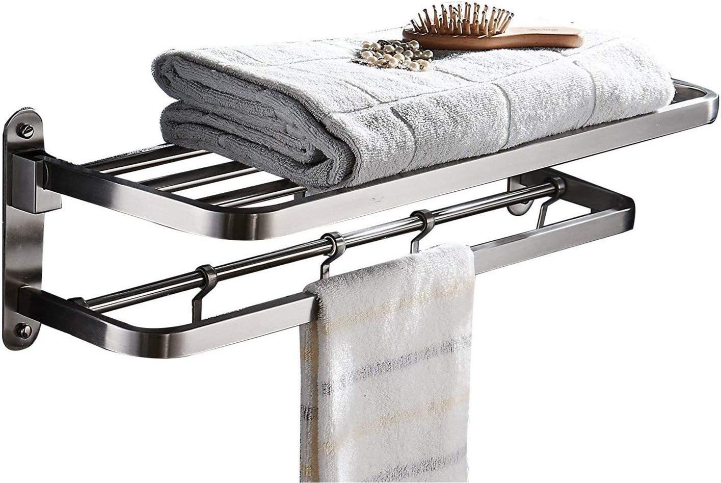 Primary image for Ello&Allo Stainless Steel Towel Racks For Bathroom Shelf Double Towel Bar Holder