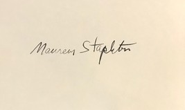 Maureen Stapleton Signed Autographed 3x5 Index Card Reds Bye Bye Birdie w/COA - £14.17 GBP