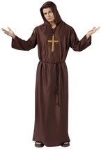 Fun World - Monk Adult Costume - Brown - One Size Fits Most - Halloween/... - £16.86 GBP