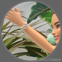 Clear Rhinestone Bangle Doll Bracelet Barbie Fashionista • 11-12” Doll Jewelry - £4.70 GBP