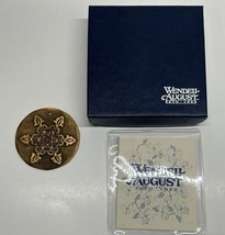 Vintage Wendell August Forge Solid Bronze Ornament Snowflake Boxed 2000 - £15.07 GBP