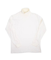 Vintage BVD Brand Turtleneck Shirt Mens L White Base Layer 100% Cotton USA - £15.77 GBP