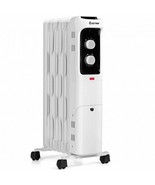 1500W Oil Filled Portable Radiator Space Heater with Adjustable Thermost... - £88.93 GBP