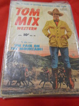 Great Vintage Comic-TOM MIX Western 1951 April No.40 &quot;The Face on the Mo... - $17.04