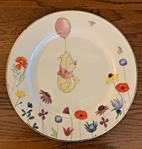 (1) Disney Winnie The Pooh Balloon Spring Floral Dinner Plate 10.5 &quot; New - £11.82 GBP