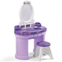 Step2 Pretty &amp; Posh Vanity with Stool | Kids Pretend Play Vanity Set , P... - $135.50