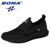 BONA 2021 New Arrival Mesh Breathable Krasovki Shoes Men Super Light Casual Shoe - £32.38 GBP