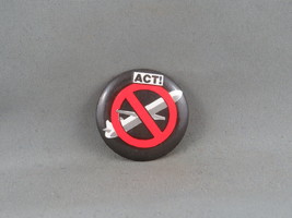 Vintage Protest Pin - ACT No Cruise Missile Testing Canada - Celluloid Pin  - £15.14 GBP