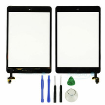 Black Ipad Mini 1 2 Touch Digitizer Screen + Home Button + Ic Connector ... - £17.22 GBP