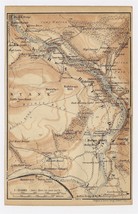 1906 Antique Map Of Wharfedale / Yorkshire / England - $24.08