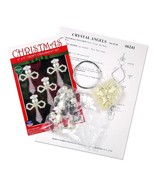 Design Works Beaded Ornament Kit 2&quot;X3&quot; Set of 10 Crystal Angels - $17.14