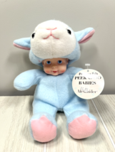 Madame Alexander Playtime Peekaboo Babies doll plush blue sheep lamb cos... - $12.86