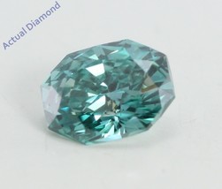 Radiant Cut Loose Diamond (0.51 Ct,Sky Blue(Irradiated) Color,VS1 Clarity) - £459.37 GBP