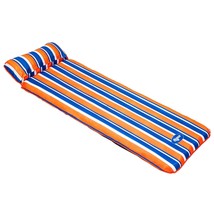 Inflatable Fold N Go Deluxe Float And Mat With Built In Self Storing Carry Bag 7 - £51.95 GBP