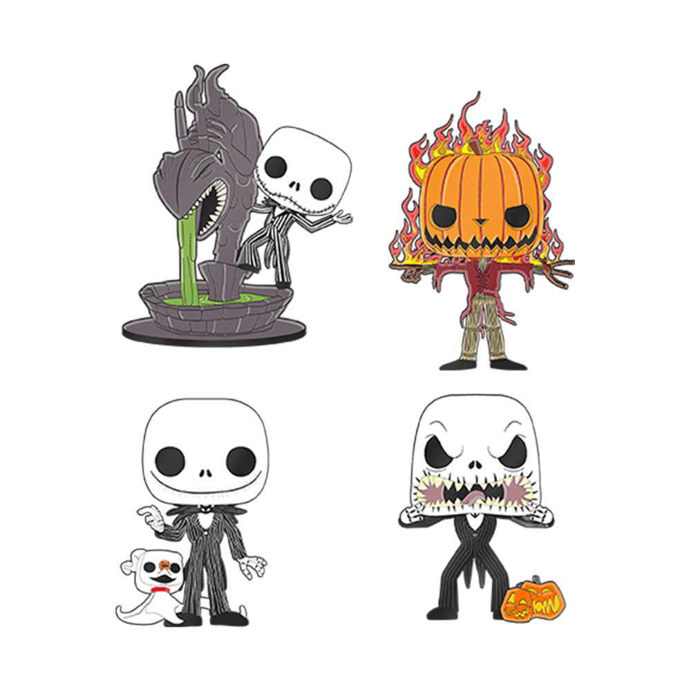 Primary image for TNBC This is Halloween Jack Enamel Pin 4-Pack