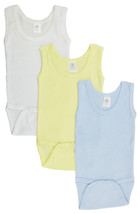 Boy 100% Cotton Boys Tank Top Onezies (Pack of 3) Large - £13.35 GBP