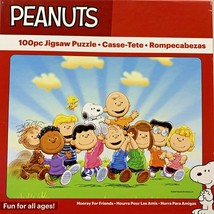 Peanuts Gang Puzzle Hooray for Friends 100 Piece Jigsaw Snoopy Charlie 1... - £9.39 GBP