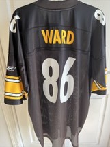 Reebok NFL Equipment Hines Ward #86 Jersey Pittsburg Steelers Black Men’... - £20.93 GBP