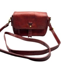 Bolo Genuine Leather Burgundy Red Crossbody Purse Hip Bag Handbag Belt Loops - £14.73 GBP