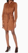 Untuckit Worn once For Her Bradley Brown Suede Dress with Tie Belt  Size 0 - £43.34 GBP