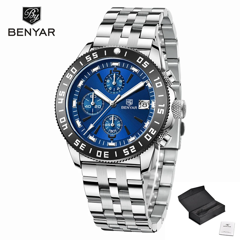 Mens Watches Top Brand Luxury Quartz Chronograph Watch For Men Sports Wa... - $74.00