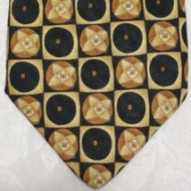 Robert Talbot Tie Silk Gold Black - $14.95
