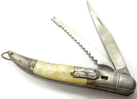 Vintage Fish Knife Pocket Knife Plastic Handle - £15.49 GBP