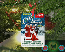 WHITE CHRISTMAS 1954 Custom Aluminum 2 Sided Christmas Tree Ornament +Ribbon v1 - $14.01