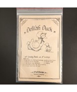 Delilah Duck Pattern Soft Stuffed Animal Putnam 13" Country Duck 5" Duckling CUT - $4.89
