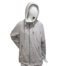 1 Madison Expedition Ladies&#39; Size Large, Knit Full Zip Hooded Jacket, Cream - £35.14 GBP